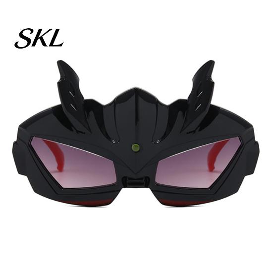 Flexible Frame Kids Sunglasses Boys Anime Hero Sunglasses, UV Protection Cool Cartoon Character Cosplay for Holiday Beach Party Photo Prop Outdoor Sun