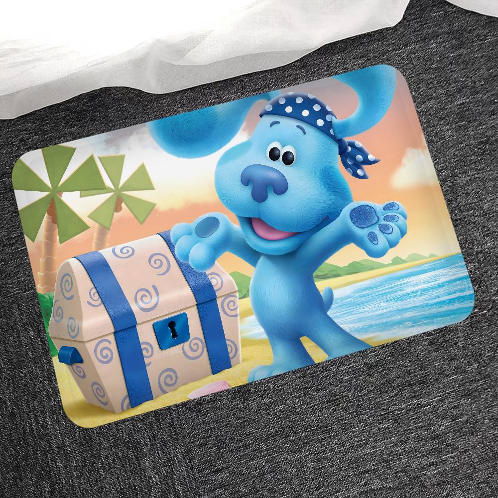 Blue Clues Room Mats Cheaper Anti-slip Modern Living Room Balcony Printed Welcome Rug