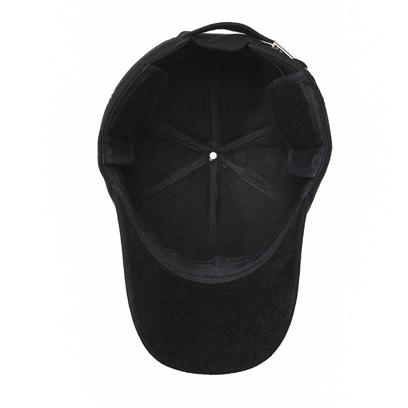 Бархатная толстая защитная кепка для ушей для людей среднего и пожилого возраста, теплая, морозостойкая, бейсболка, осенне-зимняя, мужская, для активного отдыха