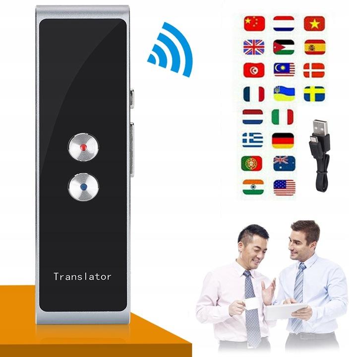 Elektroniczny Tłumacz Translator Dwukierunkowy Mowy Natychmiastowy 33 Język