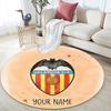 Custom Name Valencia CF2 Round Area Rug,Carpet Rug for Living Room Bedroom Sofa Playroom Decor,Non-slip Floor Mat