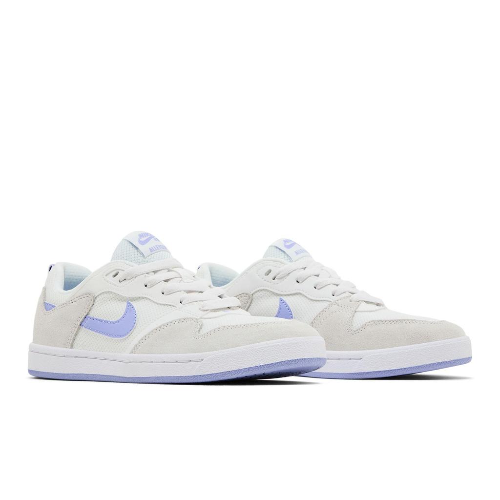 Nike Womens Alleyoop SB 'Summit White Light Thistle' (women's sizes) Summit White / Light Thistle Skateboard Shoes CQ0369 102