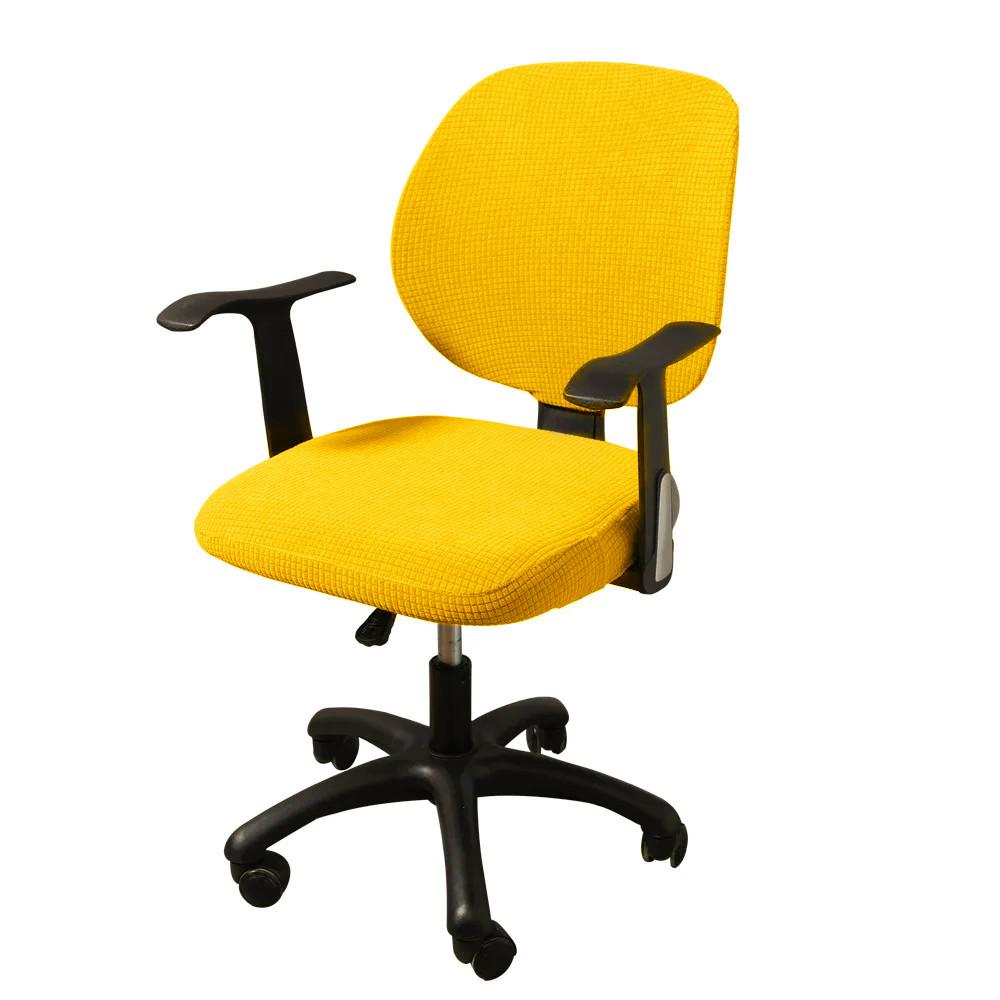 Жаккардовый чехол для компьютерного кресла 2 шт./набор Чехол для сиденья и спинки офисного кресла 2025