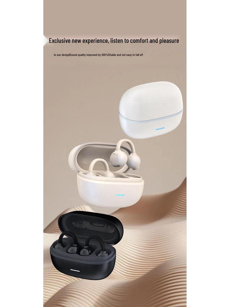 D04 Clip-on Long-Lasting Wireless In-Ear Headphones with Digital Display