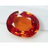 Fire Orange Sapphire 12.11 Carat Natural Oval Cut Sparkling Gems A+