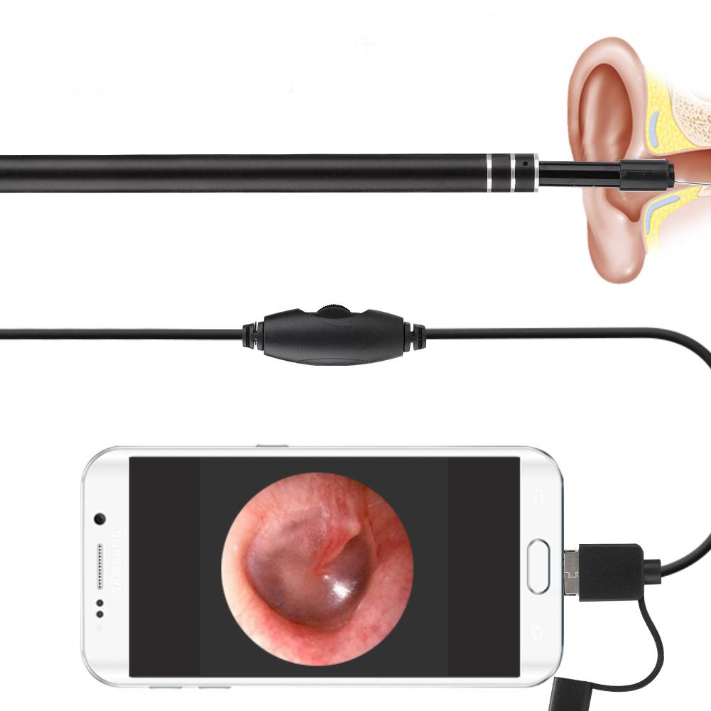 HD Camera Visible Ear Spoon Tory Meatus for Windows PCfor Android TypE C Phone Endoscope