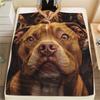 Pit Bull,pattern Flannel Blanket, High quality Comfortable for All Seasons, Home Decor, Warmth and Comfort, Perfect for Gifts.