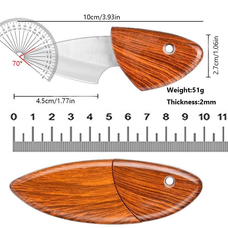 Брелок из нержавеющей стали, мини-нож, инструмент для распаковки, карманный нож, портативный нож для чистки, нож для кемпинга, рыбалки, EDC