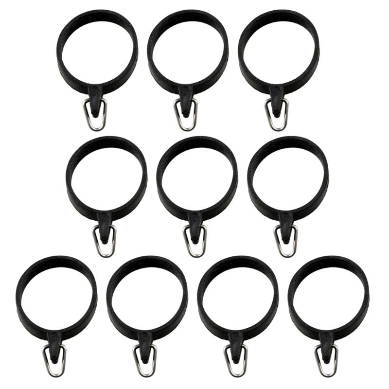 10Pcs Elastic Fishing Rod Hook Keeper Fish Poles Rubber Rings Metal Holder Fishing Rod Hook Keeper Baits Tool Accessory