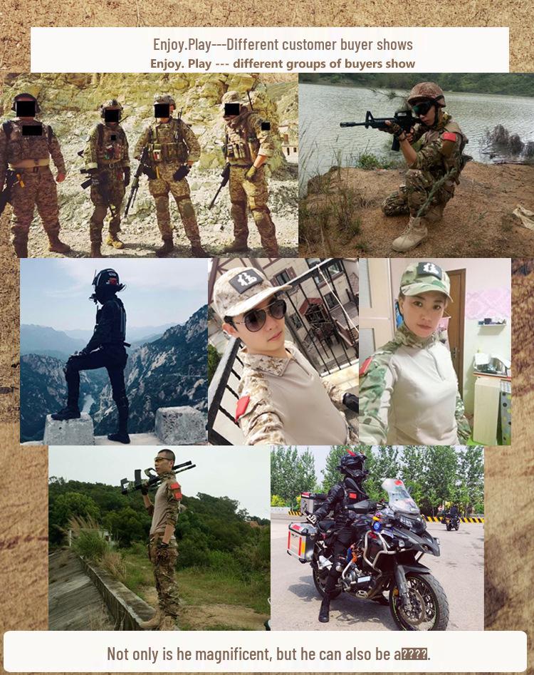 Tactical Frog Python Pattern CP Camouflage Outdoor Suit - Slim Fit, Wear-Resistant Training Set