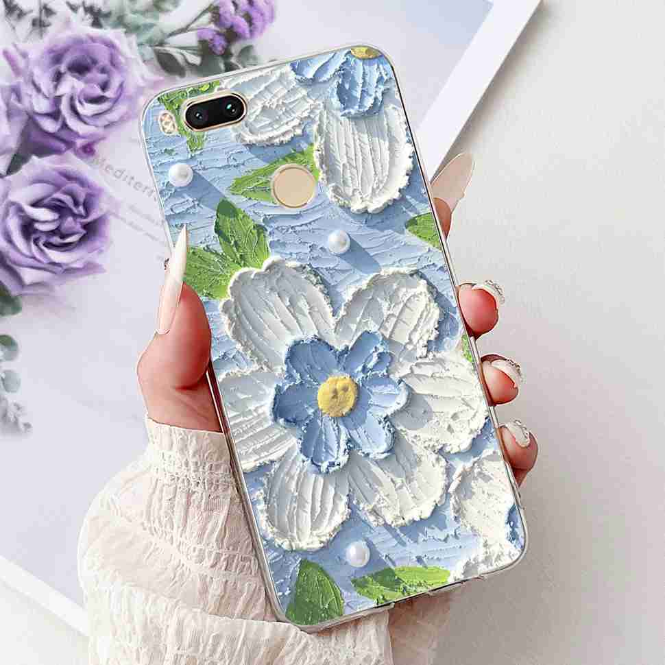 Чехол для Xiaomi Mi A1 MDG2 MDI2, модная расписная крышка из мягкого силикона TPU для Xiaomi Mi A1 Mi 5X 5.5", разноцветный цветочный чехол для телефона