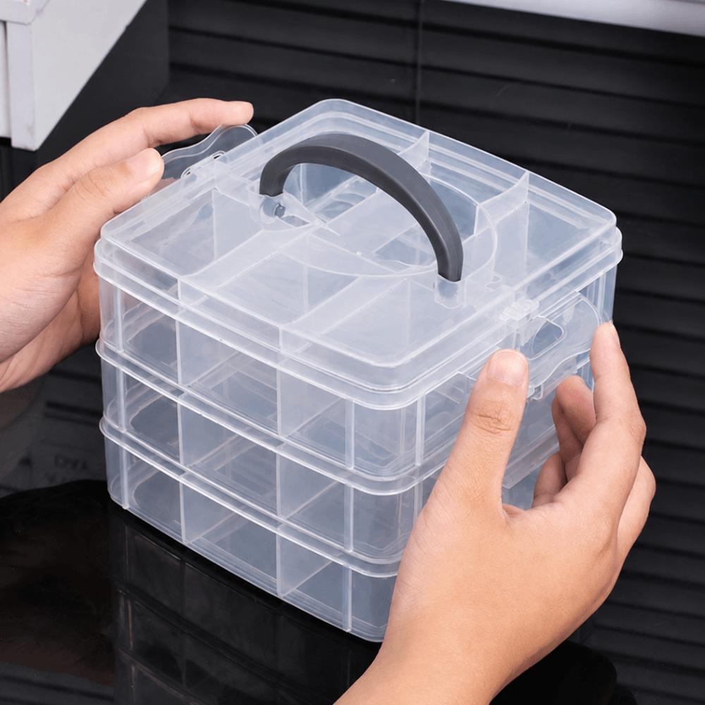 Large Capacity Toy Car Display Shelf Transparent Design Necklace Organizer Case Bead Organizer