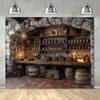 Witch kitchen background banner universal electric decoration for Halloween parties outdoor scene decoration