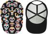 Цветная Шляпа с Цветочным Черепом Бейсболка Кепка Snapback для Мужчин Женщин Дам Хип-Хоп Тракер Кепка Папина Кепка