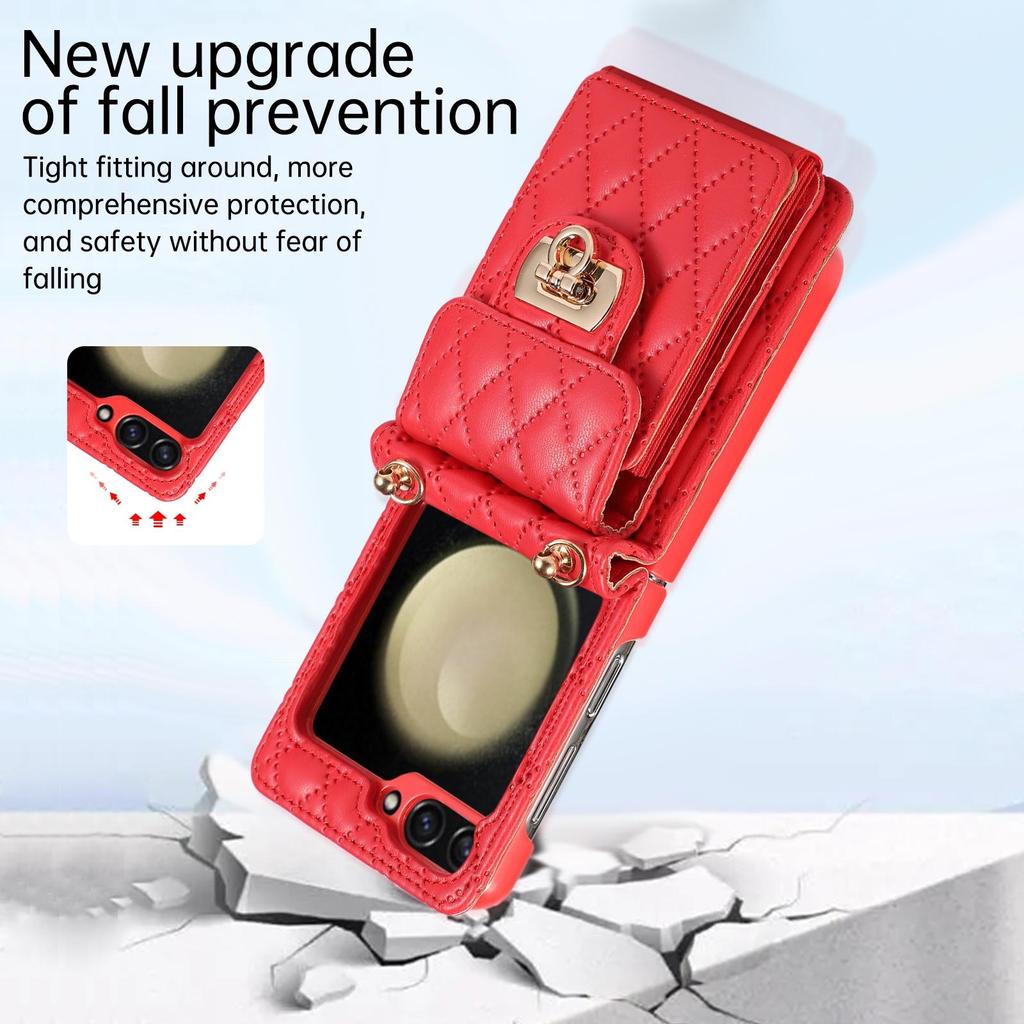 Классический кожаный чехол-кошелек для карточек для Samsung Galaxy Z Flip3 5G для Galaxy Z Flip4 5G для Galaxy Z Flip5 5G