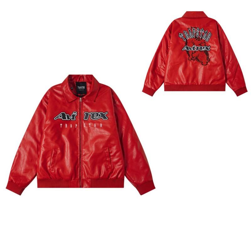 Trapstar Couple Puffer Jacket Vintage Stand Collar Blue Minimal Letter Embroidery Cotton Coat