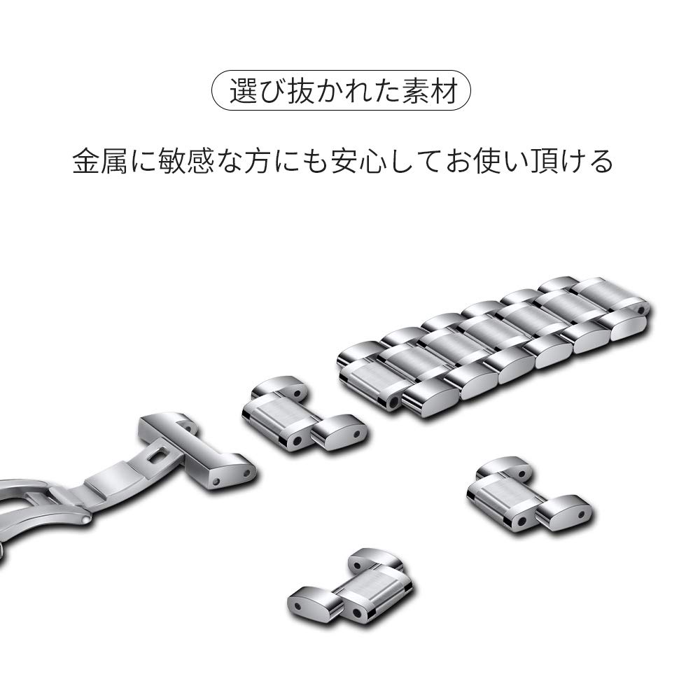 Ремешок для часов 12 мм из нержавеющей стали, водонепроницаемый, устойчивый к поту, пряжка D, двойная застежка, устойчивый к ржавчине ремешок для часов, инструменты для замены металлического ремешка для часов