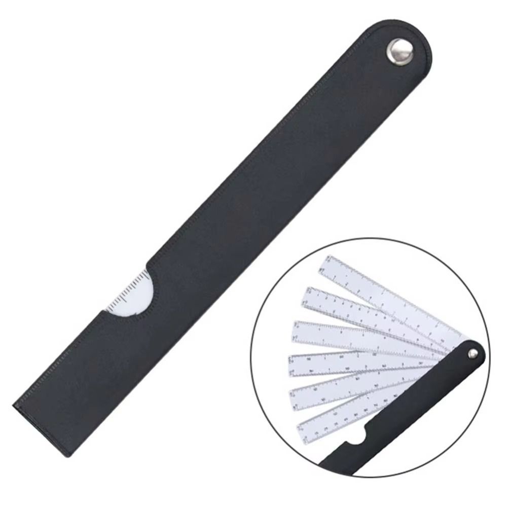 Multifunctional Foldable Rulers 5 Blades Scale Ruler Fan Shape Scale Ruler  School Supplies