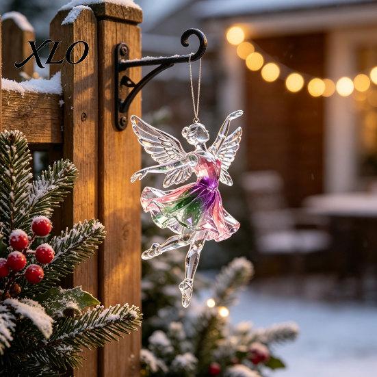 Cute Hanging Accessories 2Pcs Glitter Ballet Girl Keychain, 2D Acrylic Pendant for Bag Backpack, Sparkling Indoor Home Decor Dancer Car Rearview