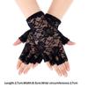 Sunscreen Mitten Long Fingerless Lace Gloves Mesh Mitten Half Finger Fishnet Gloves Dance Gloves