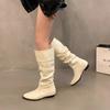 Knight Boots Autumn New Long Tube Boots for Women Thick and Unable To Keep Up with the Knee Women's Boots