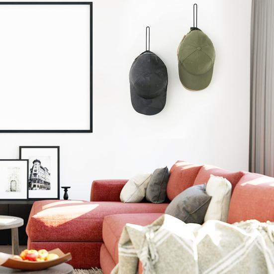 2 шт. крючки для шляп, вешалки для бейсбольных кепок, высокопрочные, прочные, несущие нагрузки, модернистский дизайн, компактные держатели для шляп