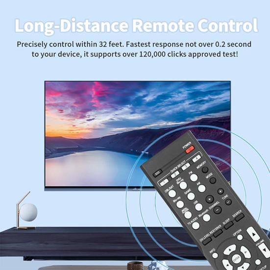 Пульт дистанционного управления RC-1196 Замена для AV-ресивера Denon Простая настройка Эргономичный Смарт-чипсет Пульт дистанционного управления AV-ресивером для домашнего кинотеатра