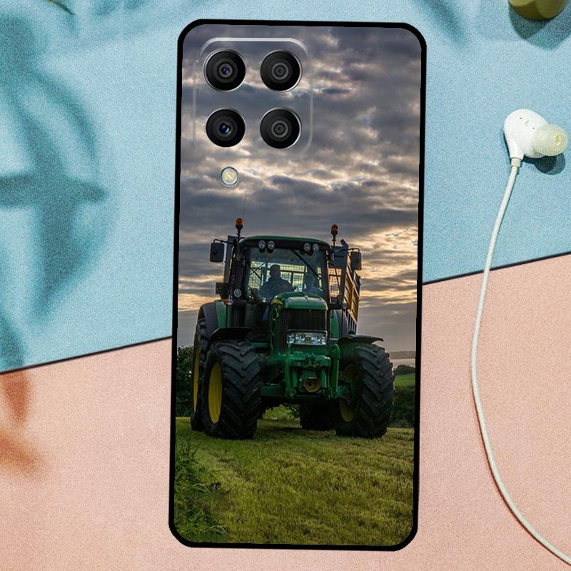 Чехол для Samsung Galaxy M21 M31 M11 M13 M33 M53 M16 M06 M12 M14 M15 M35 M55 M34 M54 M32 M52 с рисунком Сельскохозяйственный транспорт Трактор