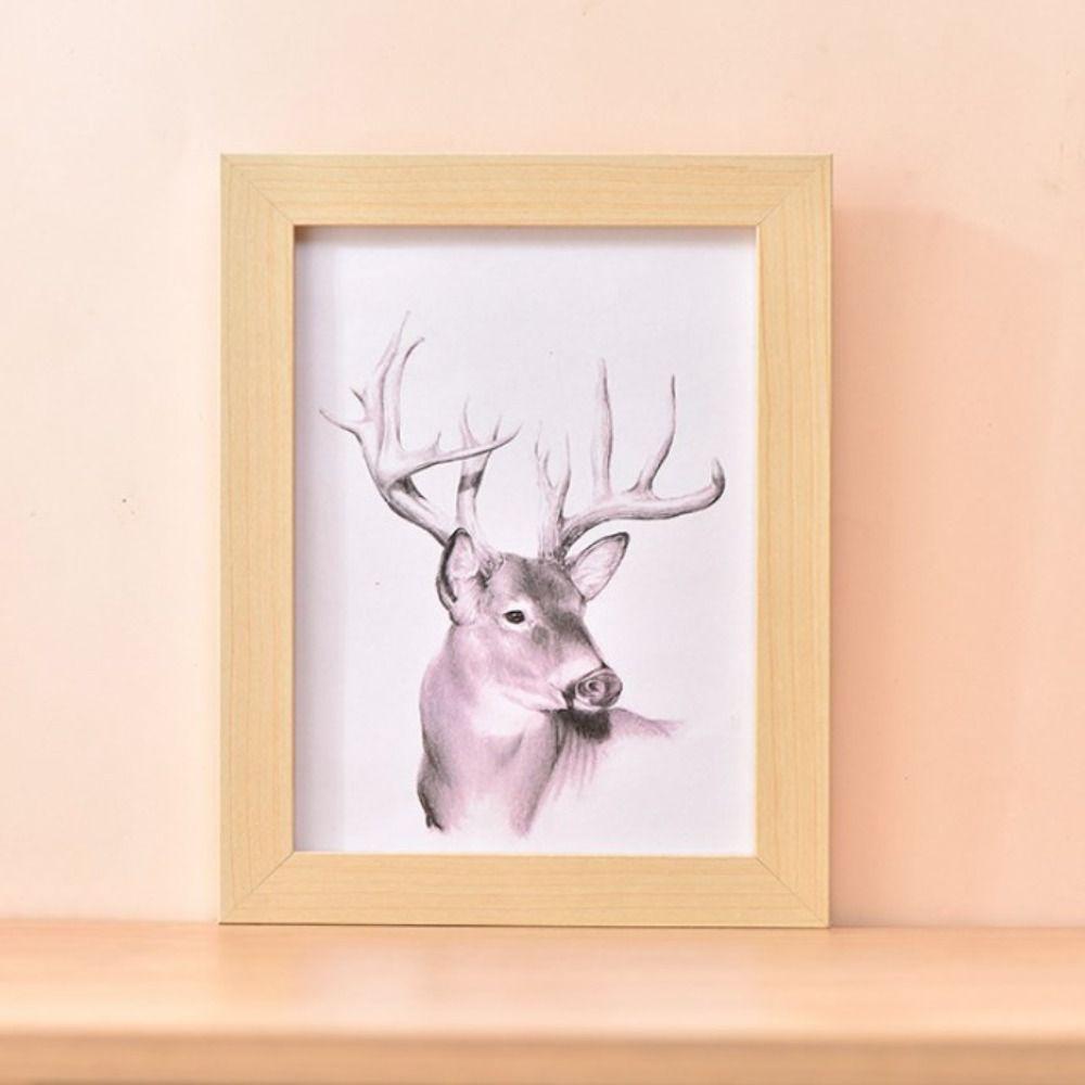 Simple Colorful Photo Frame Multi Size Drawings Picture Frame Handcraft DIY Display Holders Decoration