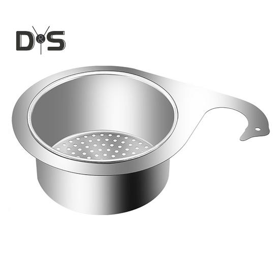 Сливная корзина для кухонной раковины Swan Drain Rack нержавеющая, устойчивая к коррозии полированная поверхность фильтра для раковины Swan Drain Basket
