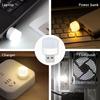 10/Dona Mini USB Tungi Chiroq Issiq Oq Ko'zni Himoya Qiluvchi Kitob O'qish Chirog'i USB Vilkasi Kompyuter Mobil Quvvat Zaryadlash LED Tungi Chiroq