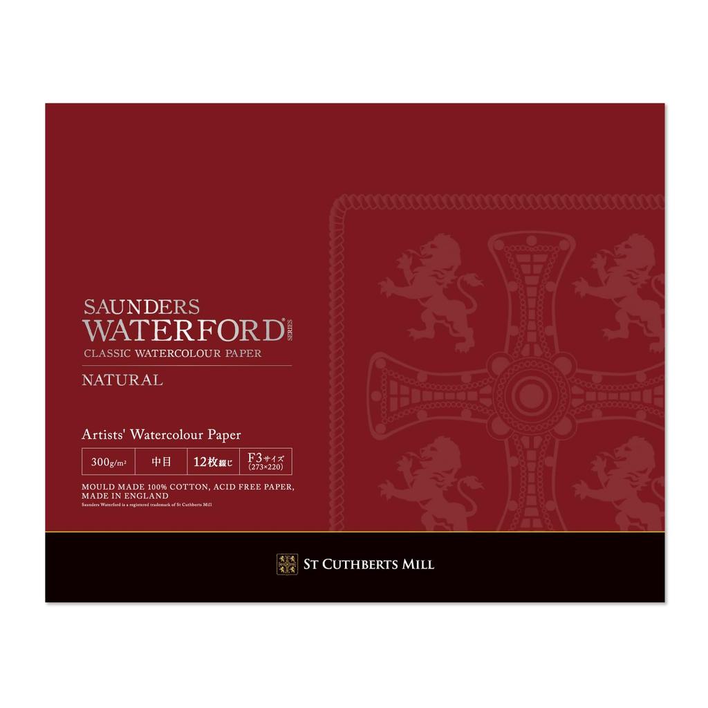 Бумага акварельная Holbein Waterford Средняя Блок F3 12 270912 EB-F3 Натуральный, Зернистость, 300г, Размер, Тип, Листы,