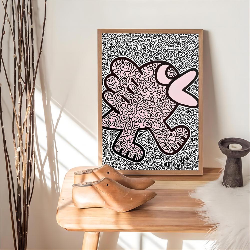 Граффити-арт Mr Doodle Wall Art Poster Prints Nordic Esthetic Picture Painting for Living Home Bar Gaming Boy Room Decoration