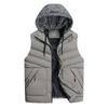 Новый зимний жилет с капюшоном большого размера, мужской повседневный спортивный свободный жилет, кардиган в корейском стиле, теплая мужская куртка