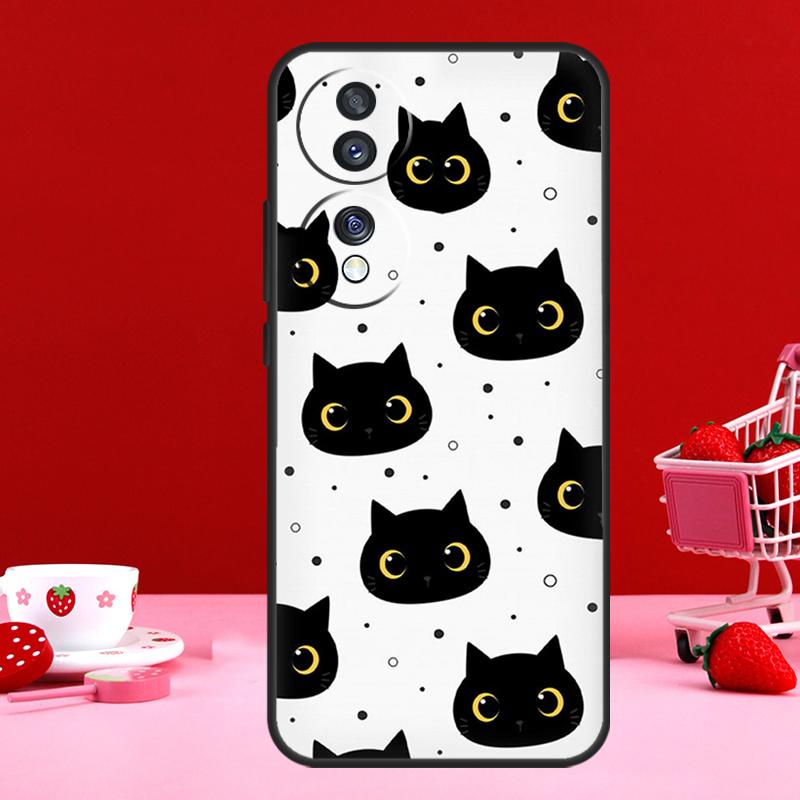 Чехол с милым котенком и рисунком котенка для Honor Magic 6 5 Pro 50 70 90 Lite X6 X7 X8 X9 X6a X7a X8a X9a X8b X9b задняя крышка