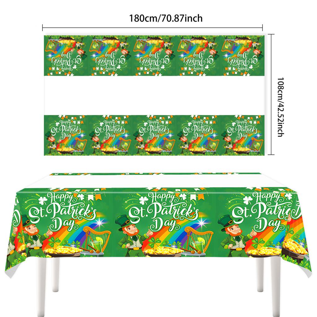 St. Patrick'S Tablecloth Party Decorative St. Patrick'S Tablecloth Theme Decorative Tablecloth Tablecloth