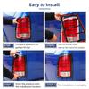 Black Taillight Tail Light Trim Bezel Lamp Cover for 09-18 Dodge Ram 1500 2500+