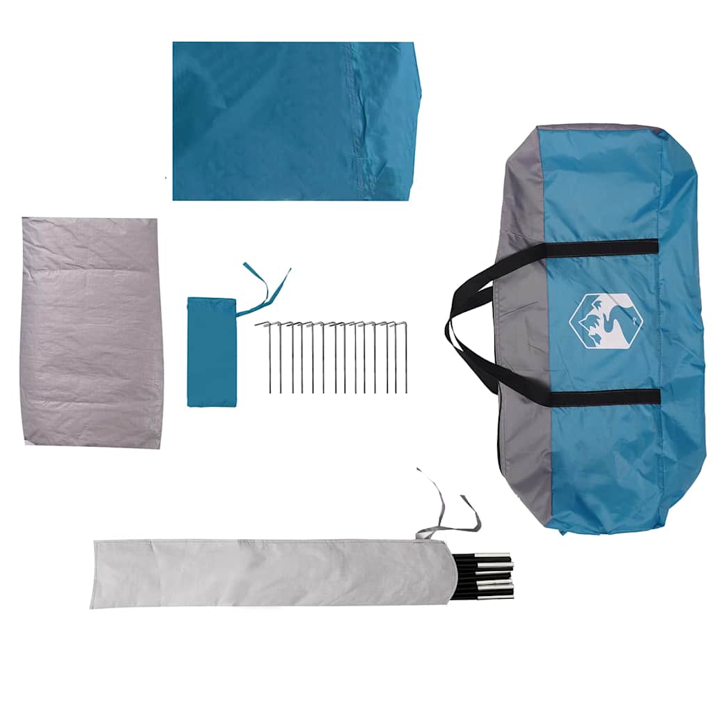 Tipi Family Tent for 8 Persons Blue Waterproof
