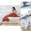 Mermaid Tail Blanket For Teens With Faux Cashmere Material Cozy Gift For Spring And Autumn Use