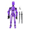 3D Printed Multi-jointed Robot Action Figure with Weapon Robot Model Movable Joint Figurine Desktop Decoration Ornament