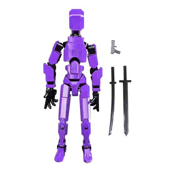3D Printed Multi-jointed Robot Action Figure with Weapon Robot Model Movable Joint Figurine Desktop Decoration Ornament