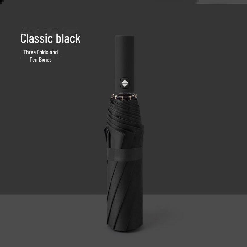 Корейский автоматический складной зонт двойного назначения для студенток — защита от солнца и дождя, устойчивость к УФ-излучению, большой размер.