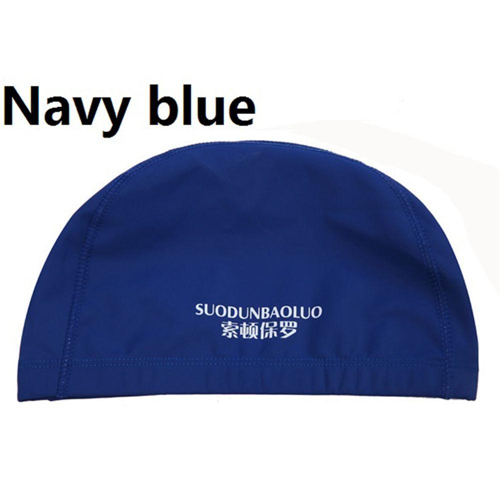 PU Fabric Protect Ears Waterproof Elastic Swimming Caps Swim Pool Hat Swimming Caps Swim Cap