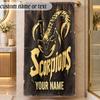 Beach TowelScorpions Custom Name Text Personalized Soft Towel for Beach Pool Indoor Home Decor Gift