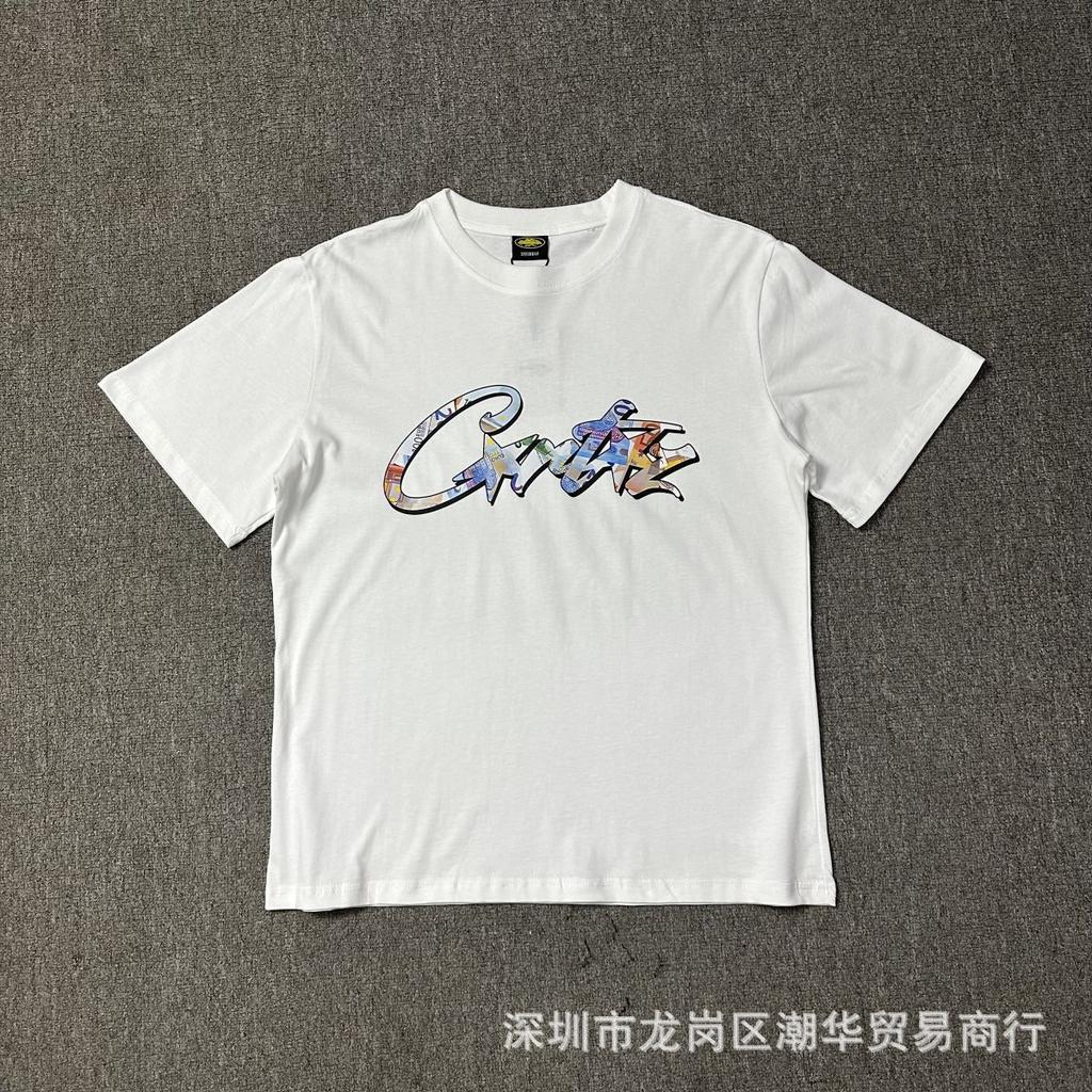 Cross-border European and American trendy brand Corteiz Alcatraz coin letter print short-sleeve T-shirt casual top for summer men and women