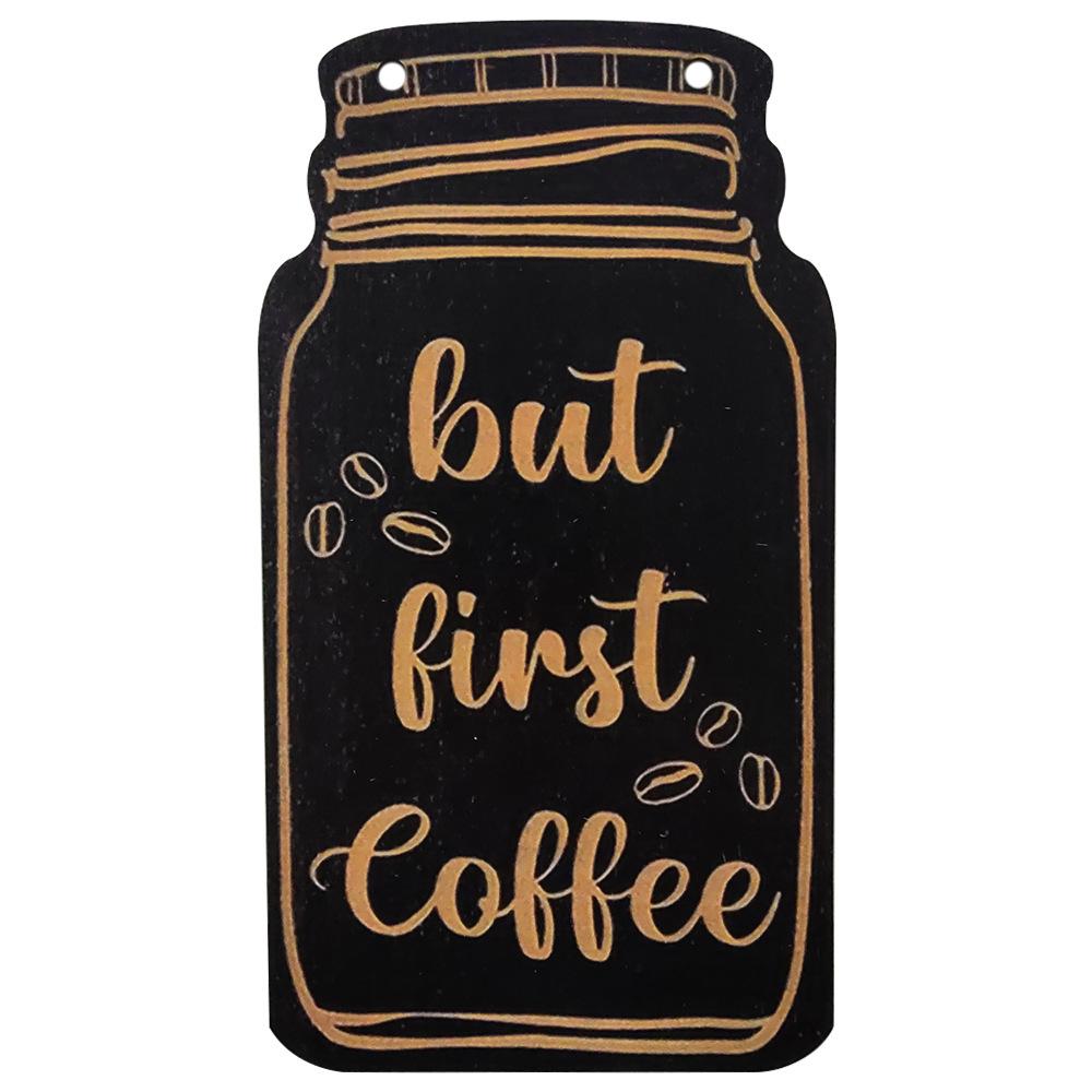 In-Stock Retro American Country Wooden Coffee Bar Hanging Sign