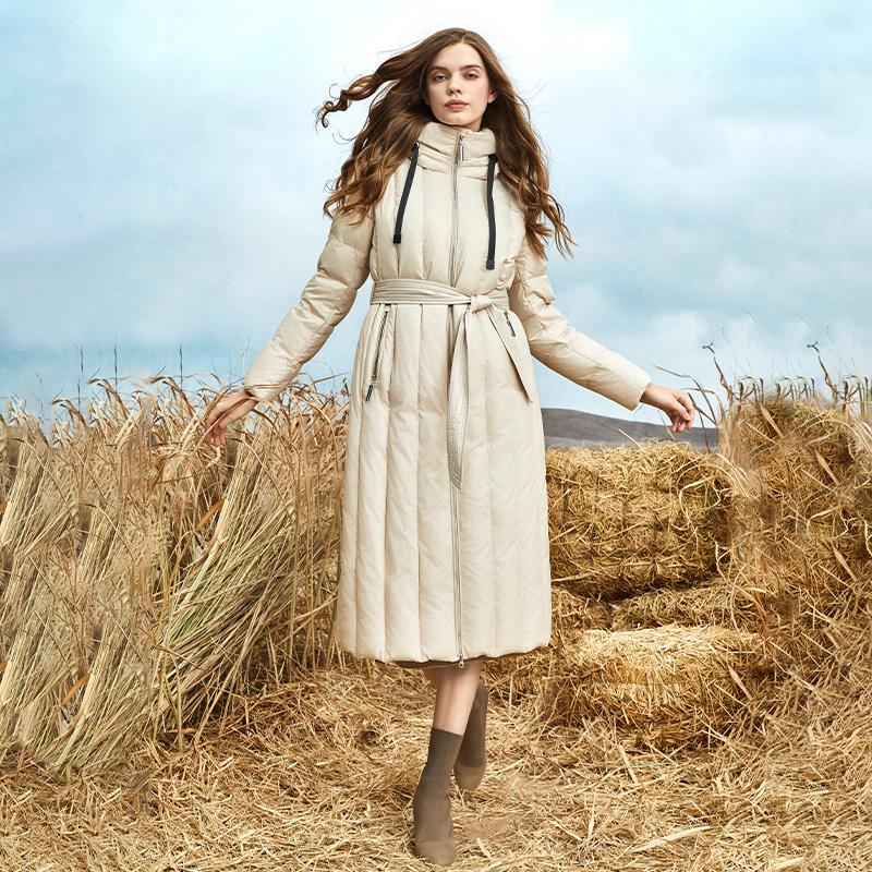 JAZZEVAR зимнее удлиненное хлопковое пальто, однотонное теплое уличное повседневное хлопковое пальто, хлопковое пальто с капюшоном