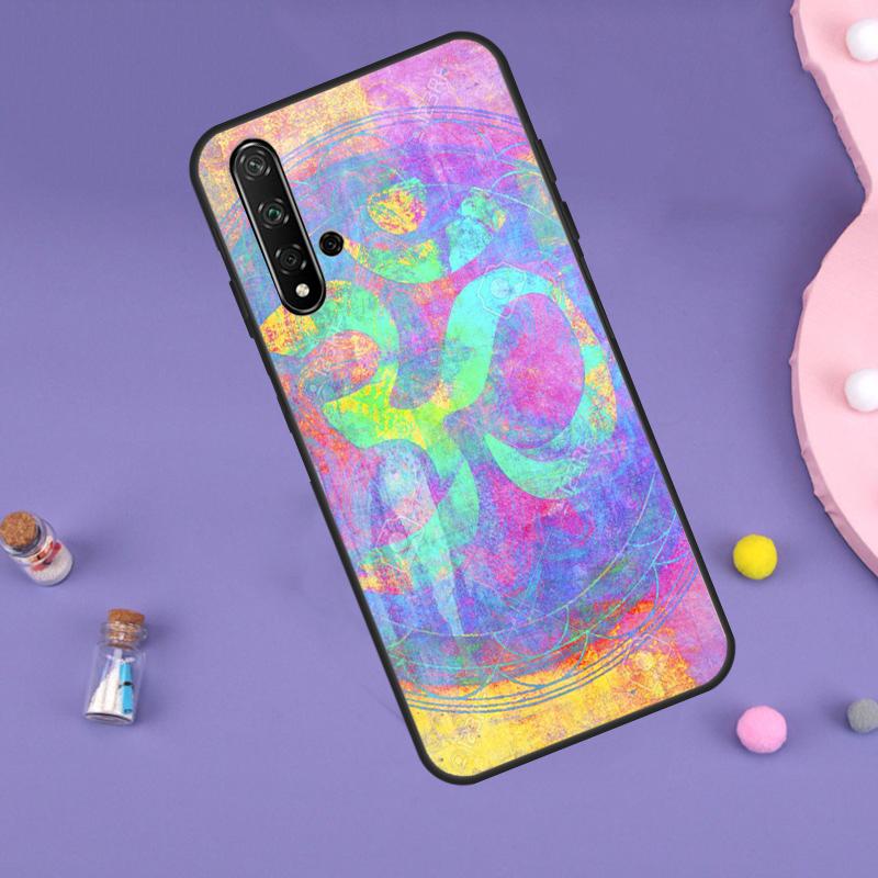 Aum Om Yoga Symbol Fitness Gym Case For Huawei Nova Y70 Y60 Y61 Y90 Y91 5T 9 10 SE 3i 8i 11i 11 Pro P20 P40 P30 Lite Cover