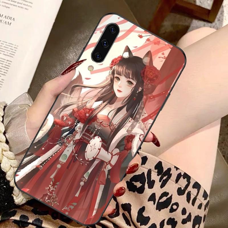 Ancient Beauty Phone Case For Samsung A91 A81 A73 A72 A71 A30S A20 A12 A13 A52 A53 4G 5G Soft Black Phone Cover