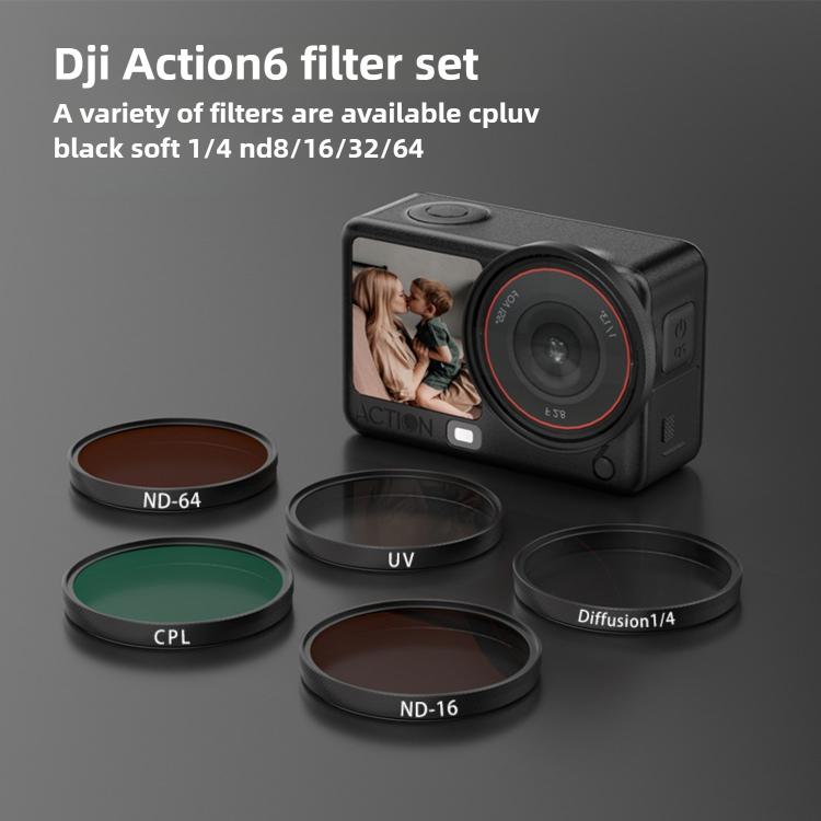 9H Optical Tempered Glass Snap‑on Lens Protector for DJI Osmo Action 6, Waterproof Anti‑Fog Camera Protective Accessory
